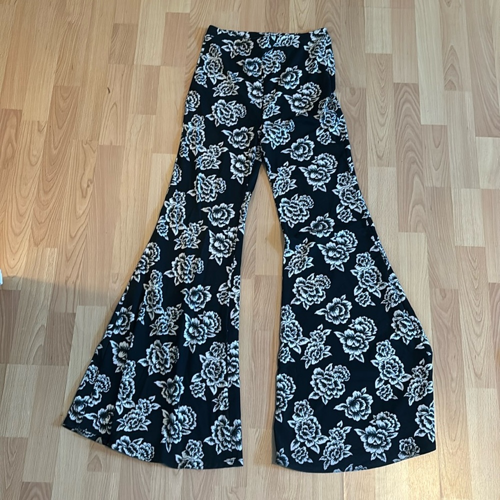forever 21 flare floral pants